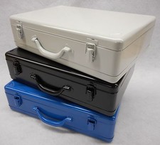 Metallkoffer Werkzeugkoffer Maschinenkoffer Stahlblechkoffer ca.430x280x110mm