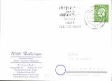 (Y3874) Postkarte Fleischereibedarf Willi Feldsieger, Witten 1961