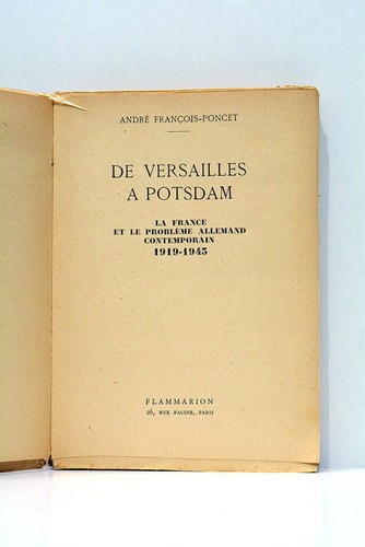 Von versailles nach postdam - von,