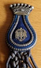 Epaulette mit Fangschnur - Kaiserreich - Preußen - Original - Kutscher - Fahrer