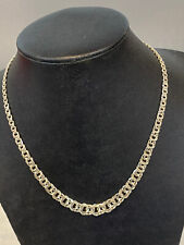 GARIBALDI KETTE SILBER 835 PUNZIERT COLLIER + GARIBALDIMUSTER + VERSCHLUSS ÖSE
