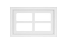 Fenster für Garagentore zum Nachrüsten Außenmaße 532 x 344 mm in RAL 9010 / 7016