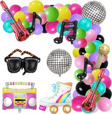 80er Jahre 90er Jahre Party Dekorationen Bundle Radio Boom Box, 139PCS Roller