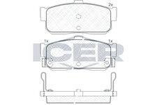 Bremsbeläge für Infiniti G20