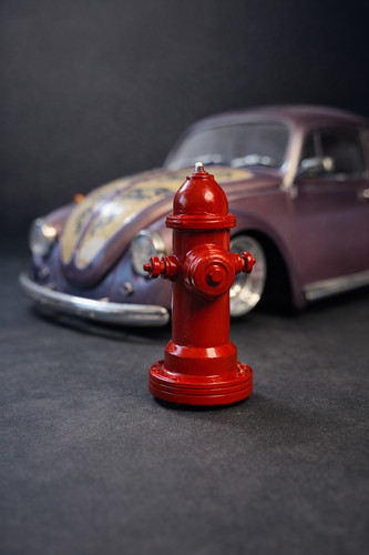 Feuerhydrant diorama - 1:24,