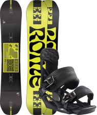 ROME Snowboard Set Snowboardset MECHANIC WIDE 157W 2024 inkl. NX ONE black