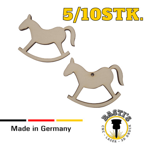 Schaukelpferd holz 10cm - schaukelpferd,