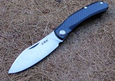 SanRenmu Messer 7315 Slipjoint 12C27 Sandvik Stahl §42a konform Kohlefasergriff