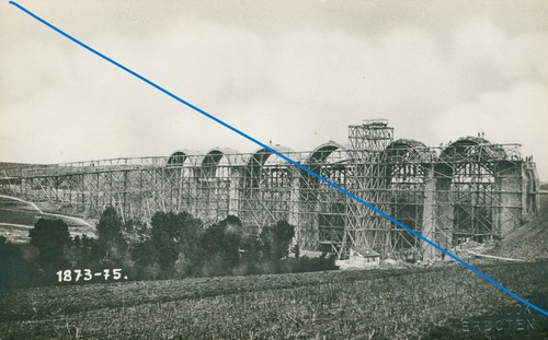 Postkarte viadukt eisenbahn - postkarte,