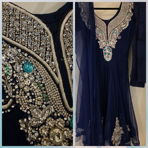 Indisches kleid blau - indisches,
