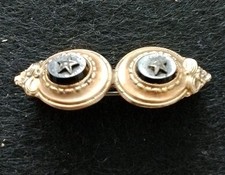 Alte Brosche Anstecknadel Vintage Schaumgold