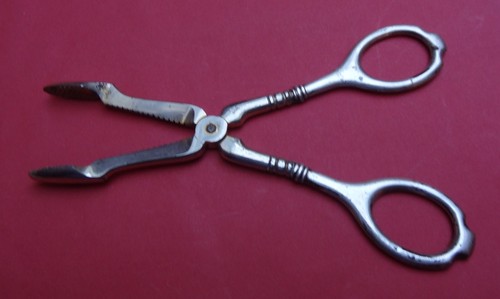 Antike zuckerzange 5 cm - zuckerzange,