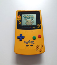 GBC Konsole Pokemon Pikachu | Nintendo GameBoy Color | neue Displayscheibe | TOP