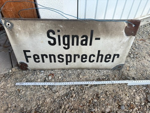 Original reichsbahn schild - original,