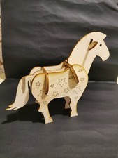 Spielzeug Pferd zum stecken aus Pappel Holz gefertigt - Handarbeit !