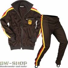 NVA TRAININGSJACKE TRAINIGSHOSE TRAININGSANZUG BRAUN NEU DDR SPORTZEUG ASV RETRO