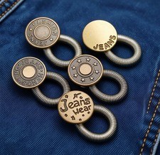 5 Stück Bunderweiterung Hosenerweiterung Wunderknöpfe Hosenknopfverlängerung