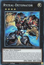 YuGiOh Ryzeal-Detonator (V.2) CRBR-DE007 Collectors Rare Deutsch NM 1st