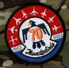 USAF Aufnäher Thunderbirds Display Team 1953-2023 70th Jubiläum Aufbügelbare