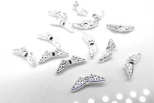 100 Mini Flügel 12mm silber