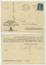 93266 - Postkarte Jermak Werkzeugfabrik - Remscheid 6.1.1928
