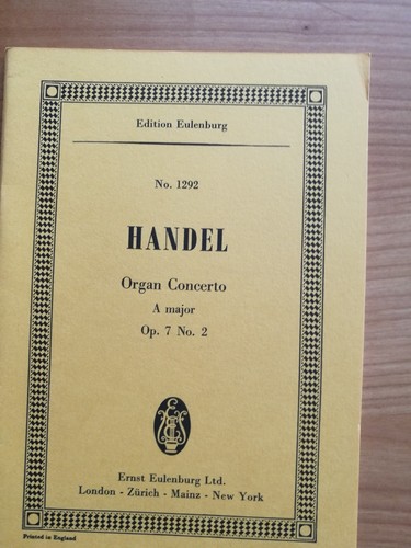 Noten händel orgelkonzert - noten.,