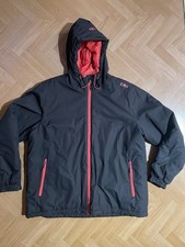 Damen Winterjacke CMP Schwarz Innen Rot Größe XXXL 48 Wasserdicht Windlicht Top