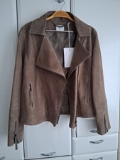Damen Samtvelour Lederjacke