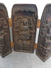 Alter Wanderschrein Buddha