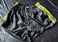 adidas glanz nylon shorts schwarz gelb