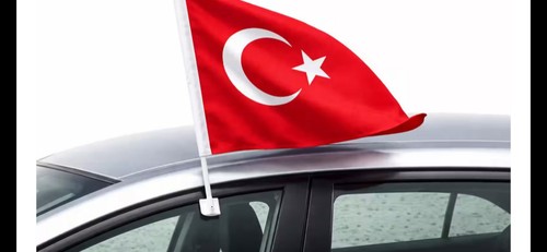 Autoflagge türkei 30x40 - autoflagge, türkei,30x40