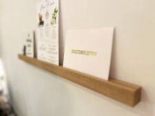 Schmale Elegante Bilderleiste - Fotoleiste aus naturbelassenen Eichenholz