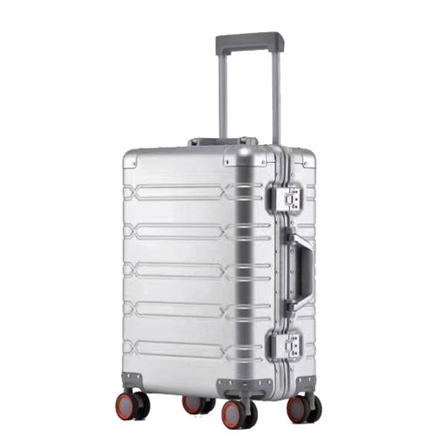 Aluminium reisekoffer trolley - aluminium,