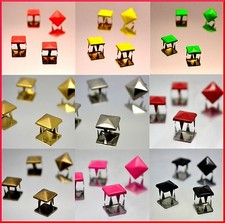 EIMASS® Pyramidenform Nieten mit Krappen, Kupfernieten für Taschen Gürtel Schuhe, 2188