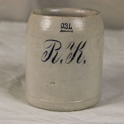 B10 alter steingut bierkrug - steingut,