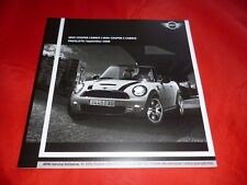 MINI Cabrio R57 Cooper Cooper S Preisliste Pricelist von 2009