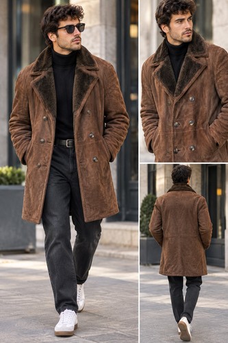 Herren hirschledermantel - herren,