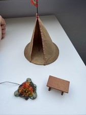 Lager Zelt Tisch Lagerfeuer WK Wehrmacht