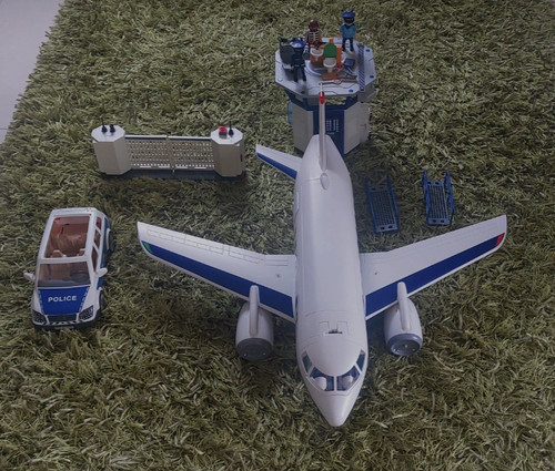 Playmobil konvolut flugzeug - -,