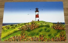 2er Set maritime Platzmatten Tischsets Untersetzer Leuchtturm 44 x 30cm