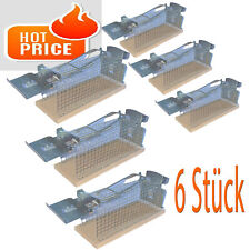 6 Mausfalle Lebend Drahtkastenfalle Lebendfalle Mausefalle Maus Falle Käfigfalle