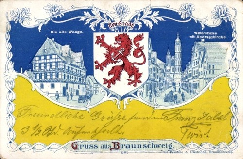 Wappen litho braunschweig - wappen,