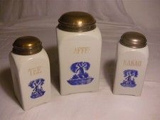 3 Vorratsdosen alt Tee Kaffee