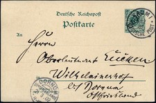 Kiautschou 1902 Postkarte DP