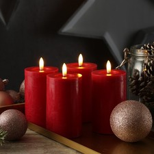 LED Kerzen LINA Rustik Optik