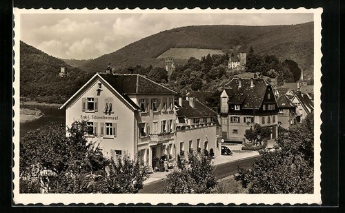 Ansichtskarte neckarsteinach - ansichtskarte,