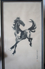 Holzschnitt von  Rong Bao Zhai Galoppierendes Pferd nach Xu Beihong 1950er