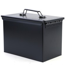 Munitionskiste Ammo Box Metallkiste Transport Metallbox 327x185x227mm schwarz