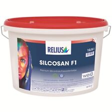 Relius Silcosan F1 weiß - Premium Siliconharz-Fassadenfarbe Abperleffekt