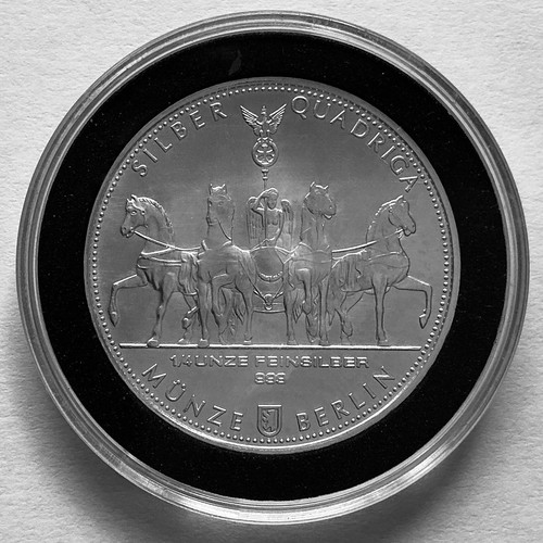 Silber quadriga unze - silber, 1/4